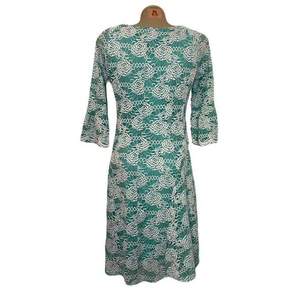 Rabbit Rabbit Rabbit Designs [4] Teal Lace Dress - Picture 2 of 5